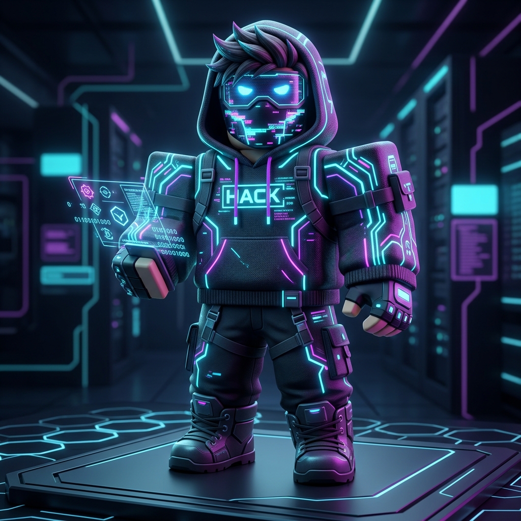 RoboTex Roblox Hacker Mascot
